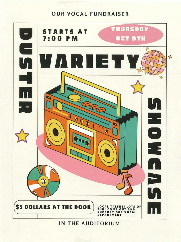 Duster Variety Show advertisement