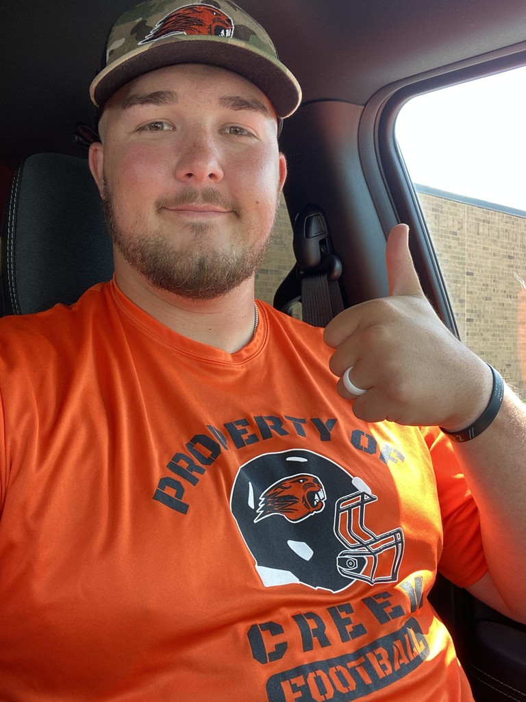 Intervention Specialist Trey Wood Wearing Spirit wear