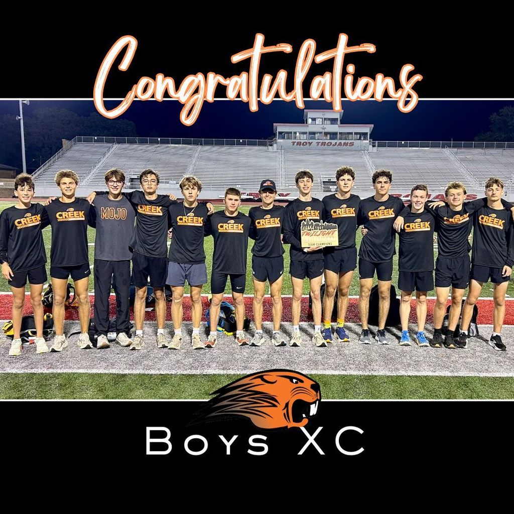 congratulations to boys cross county graphic