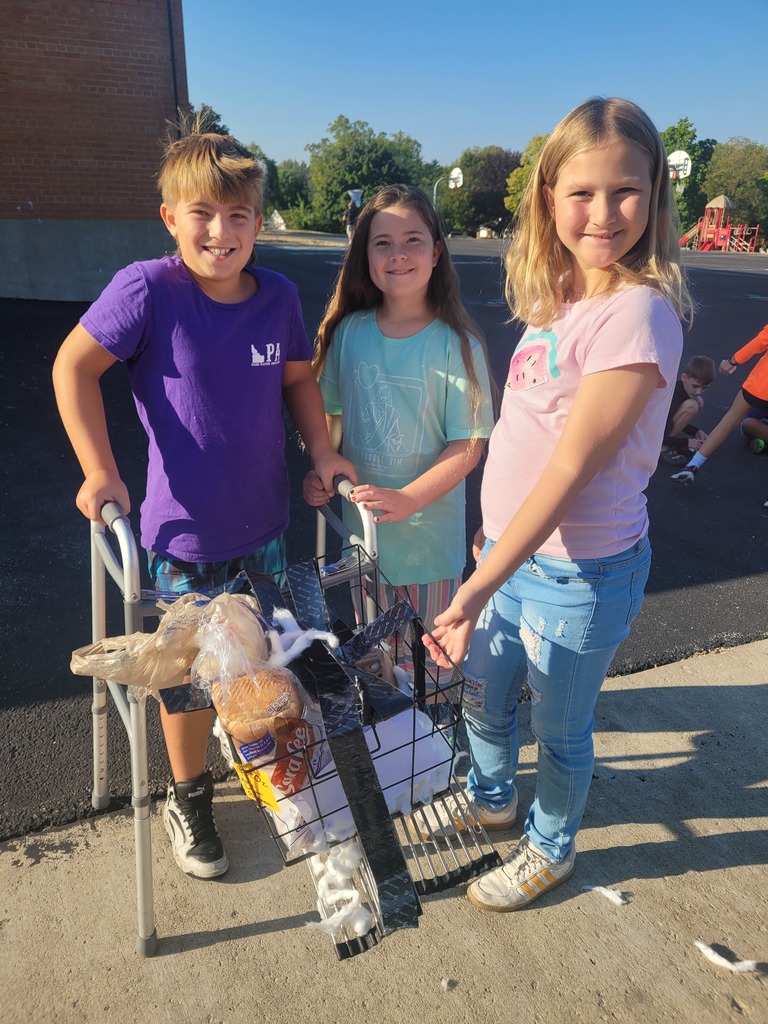 Egg project for 4th graders at Parkwood Elementary
