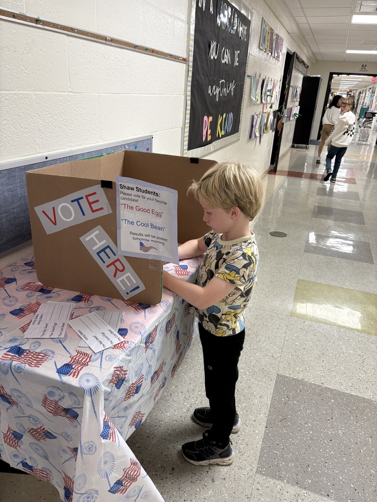 Jackson at Shaw Elementary voting for his favorite book