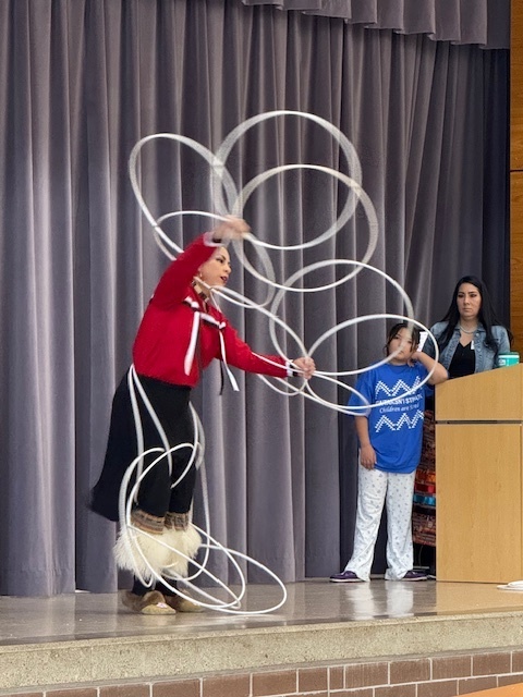 Native American Hoop Dancing Presentation at Coy Middle School