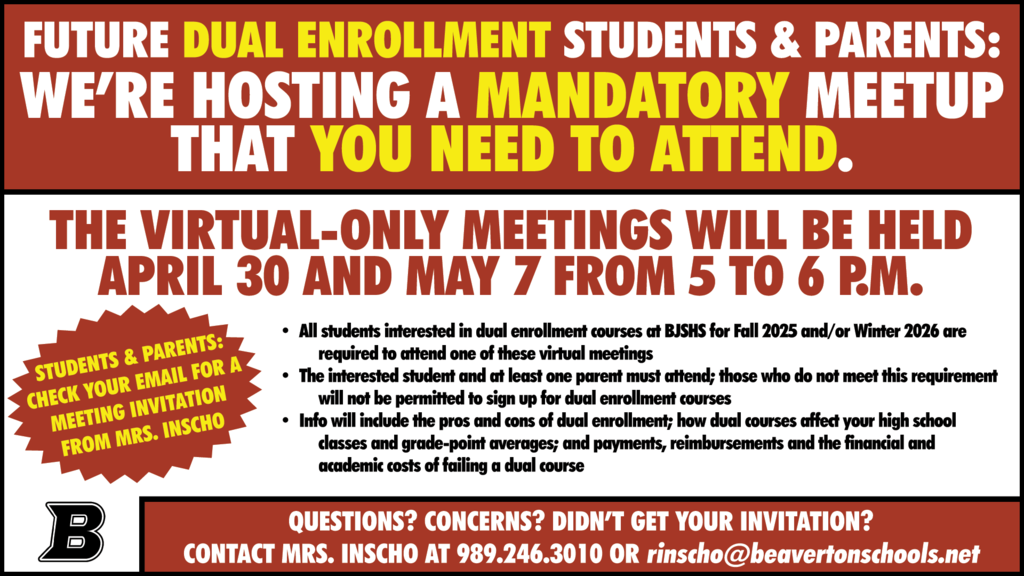 Dual Enrollment Flier