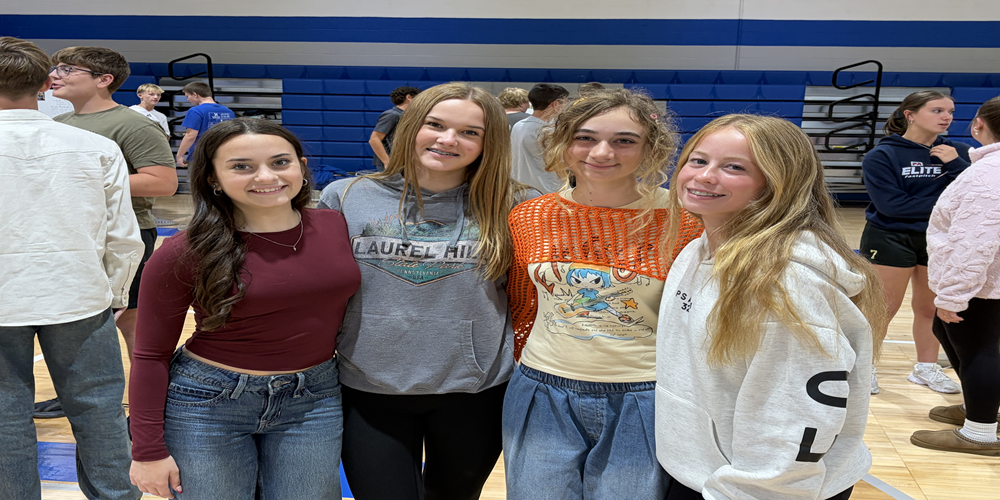 Students at the activity fair