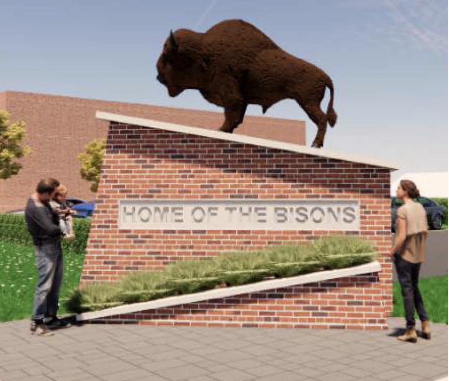 Bison Statue