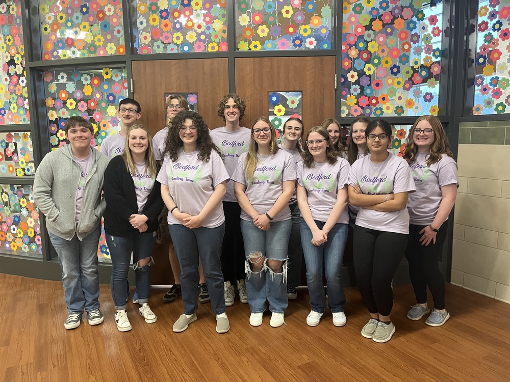 Row 1- Chase Halloway, Hailee Ryan, Nadia Parker, Gabby Brallier, Addison Heming, Ciara Morris, Addison Clark Row 2- Zach Andrews, William Evans, Ethan Witt, Lily Dague, Hannah Freidenbloom, Summer Herline