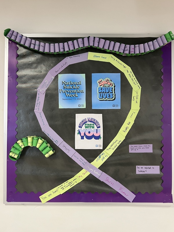 A suicide prevention awareness poster