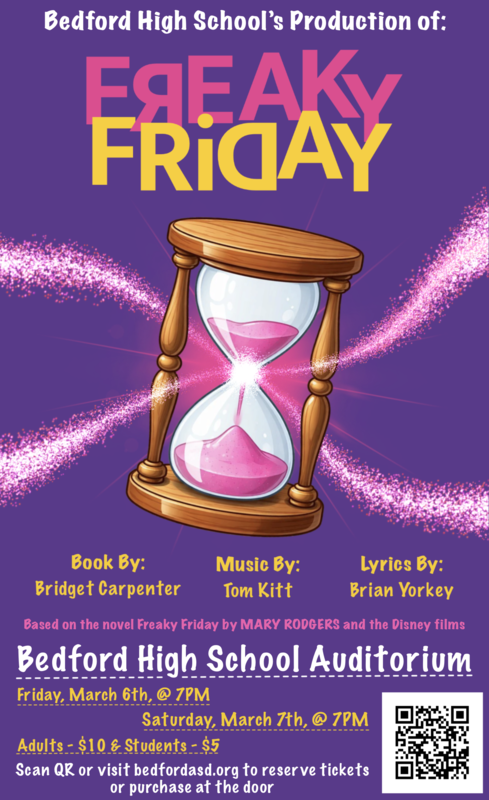 Freaky Friday the musical information pamphlet 