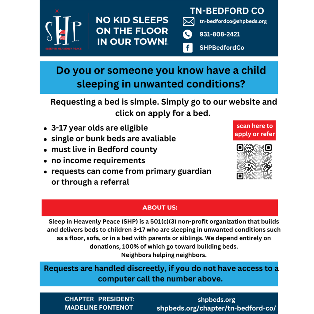 Sleep In Heavenly Peace Flyer