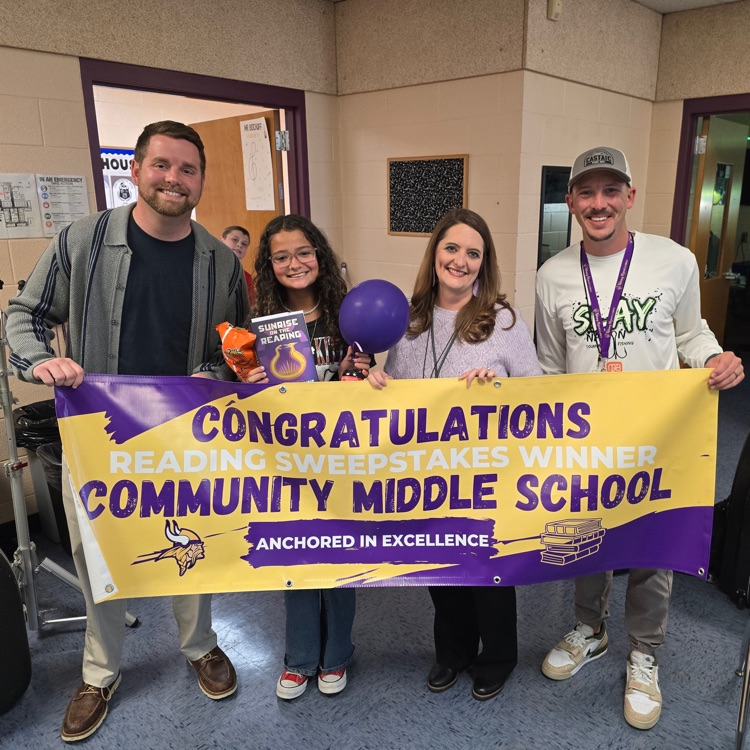 student  gets surprised and wins reading sweepstakes
