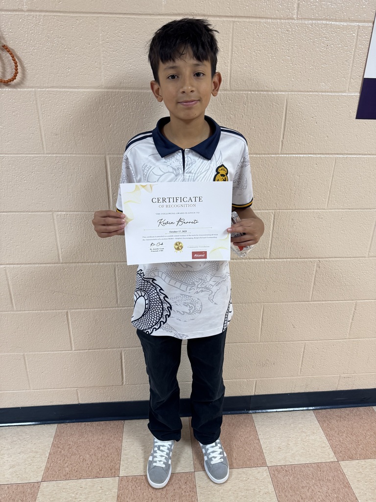 Student with certificate