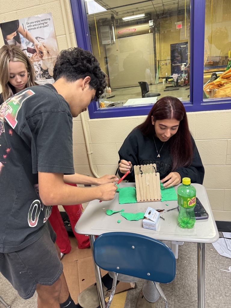 FFA students working hands on