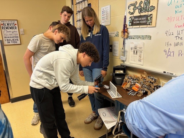 Cooper Steel Visits JAGTN Classroom at Community High School 