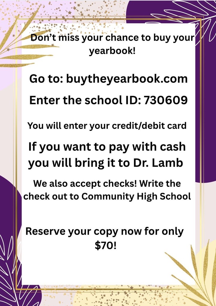 yearbook purchase information