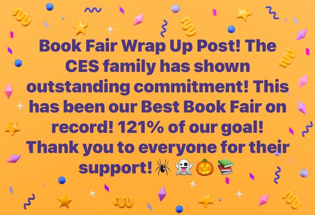 Thank you for your support. Best Book Fair, 122% of our goal!