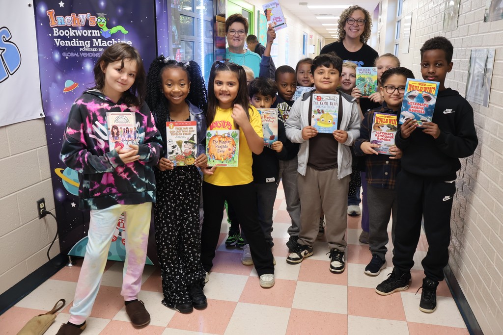 Cooper Steel Book Vending Machine Donation at Eakin Elementary School 