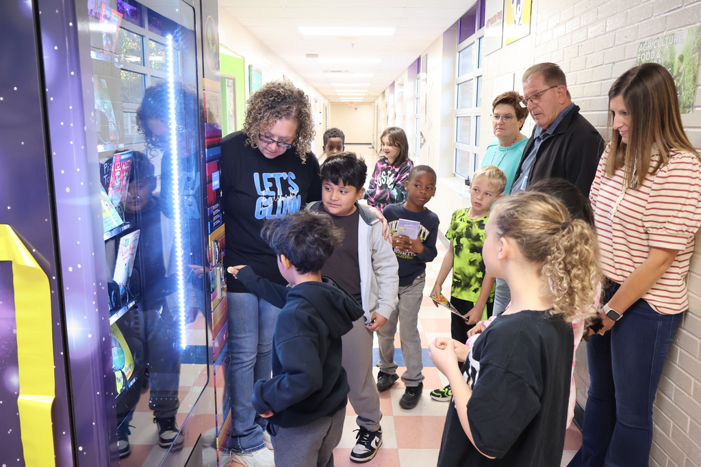 Cooper Steel Book Vending Machine Donation at Eakin Elementary School 
