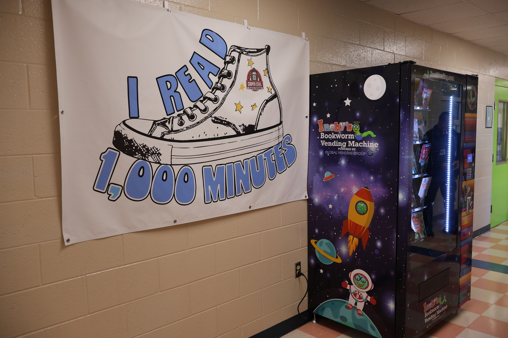 Cooper Steel Book Vending Machine Donation at Eakin Elementary School 