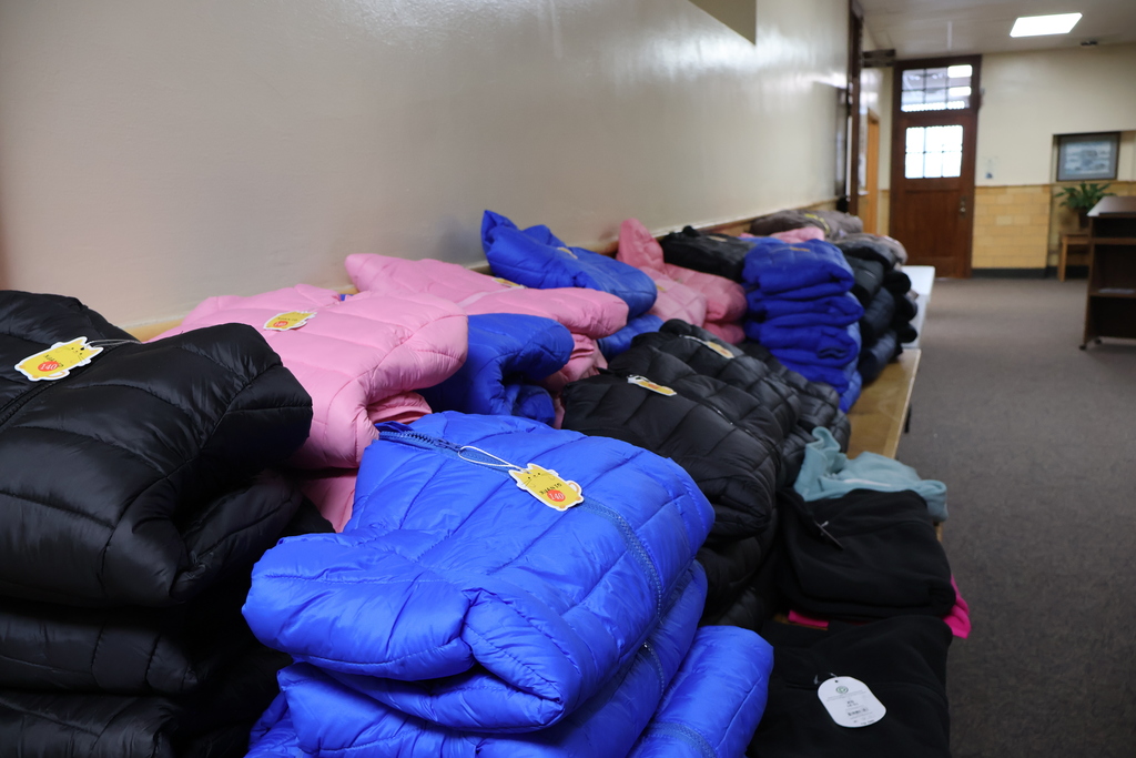 Haley Mitchell and New Vision Baptist Church Coat Drive Donation