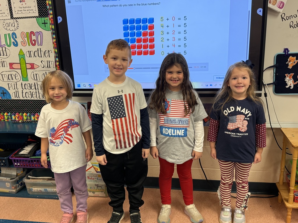 Kindergarten Students at Cascade Elementary Celebrate Veteran's Day