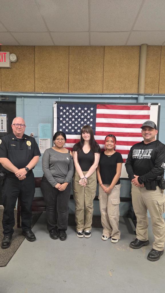 SCHS Criminal Justice Students meet with Major Charles Merlo from the Shelbyville Police Department and S.R.O. John Cooke from the Bedford County Sheriff’s Office