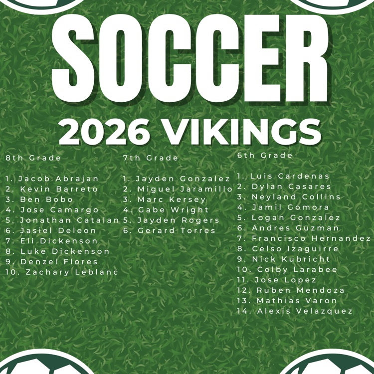 boys’ soccer roster