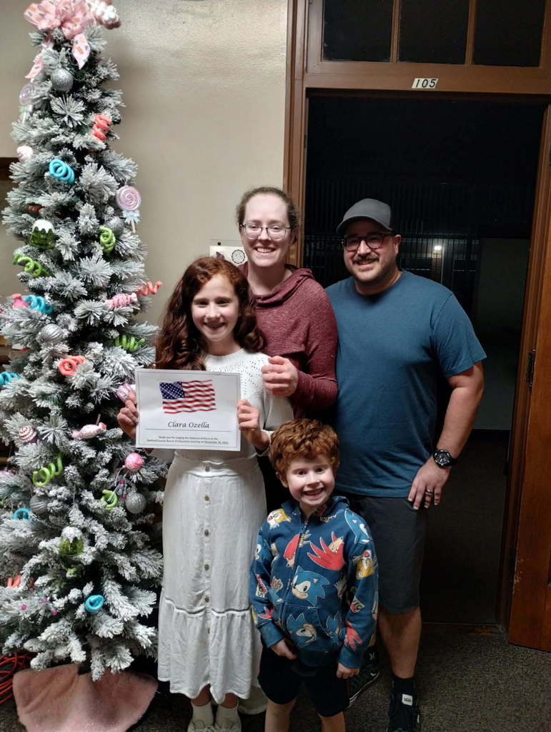 Clara Ozella and her family