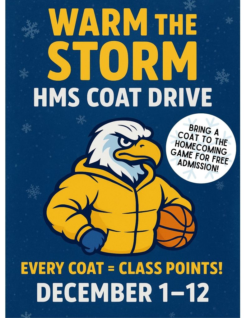 Warm The Storm HMS Winter Coat Drive December 1st-12th
