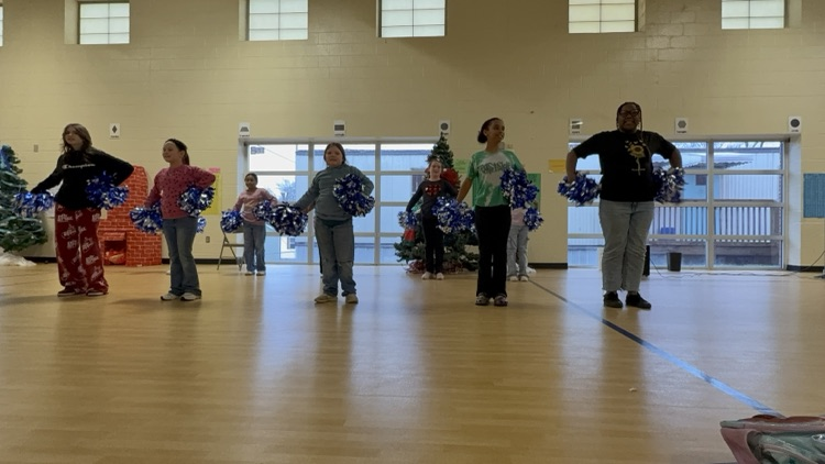 boys basketball and cheerleaders