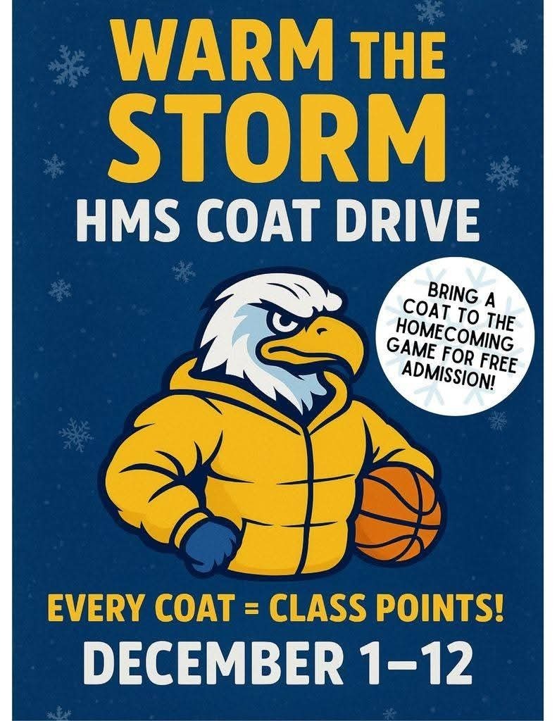 HMS Winter Coat Drive December 1st-12th