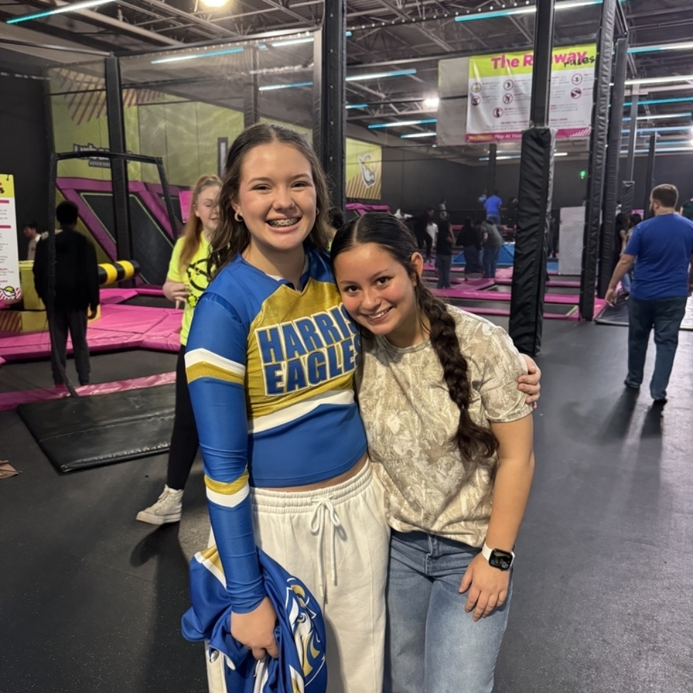 Students enjoying time on Urban Air Field Trip.