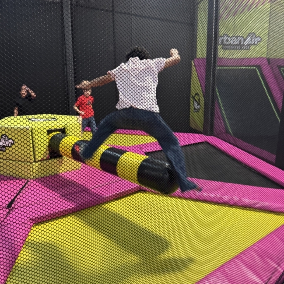 Students enjoying time on Urban Air Field Trip