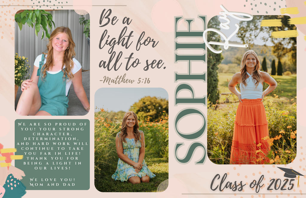 Senior yearbook ad 