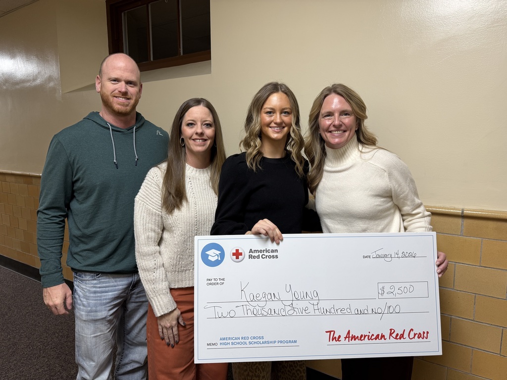 Kaegan Young Receives Scholarship from the American Red Cross
