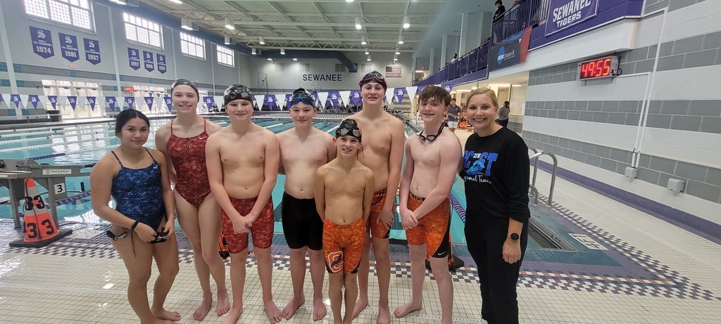 Student athletes at the MTHSSA Regional Swim Meet.