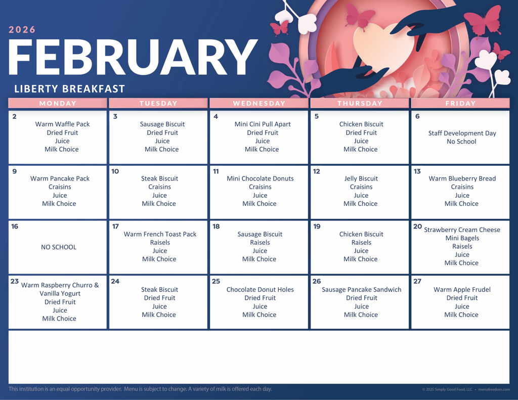 February Menus