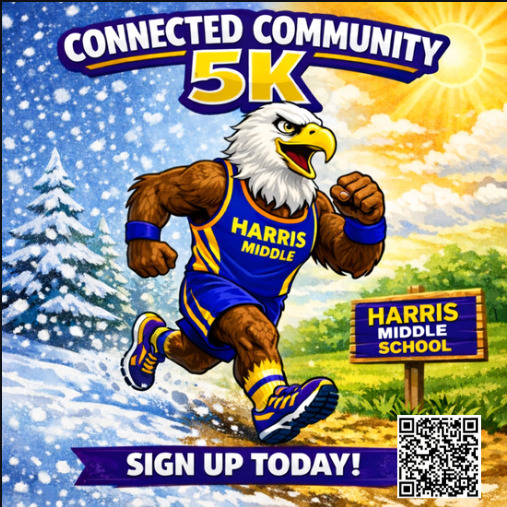 Connected Community 5K sign-up information.