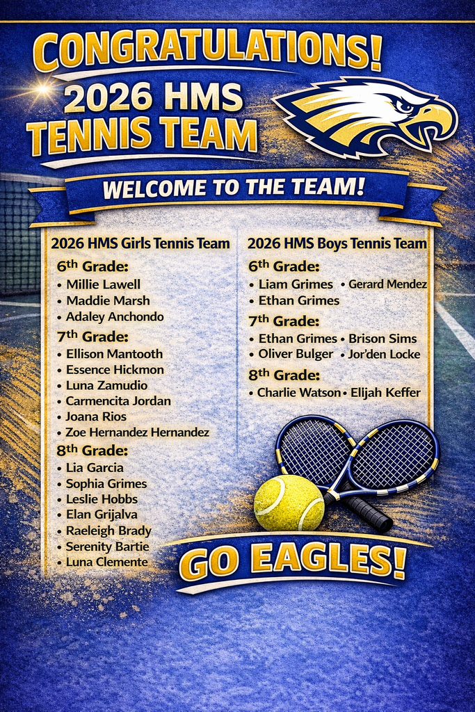 Introducing the 2026 HMS Tennis Team