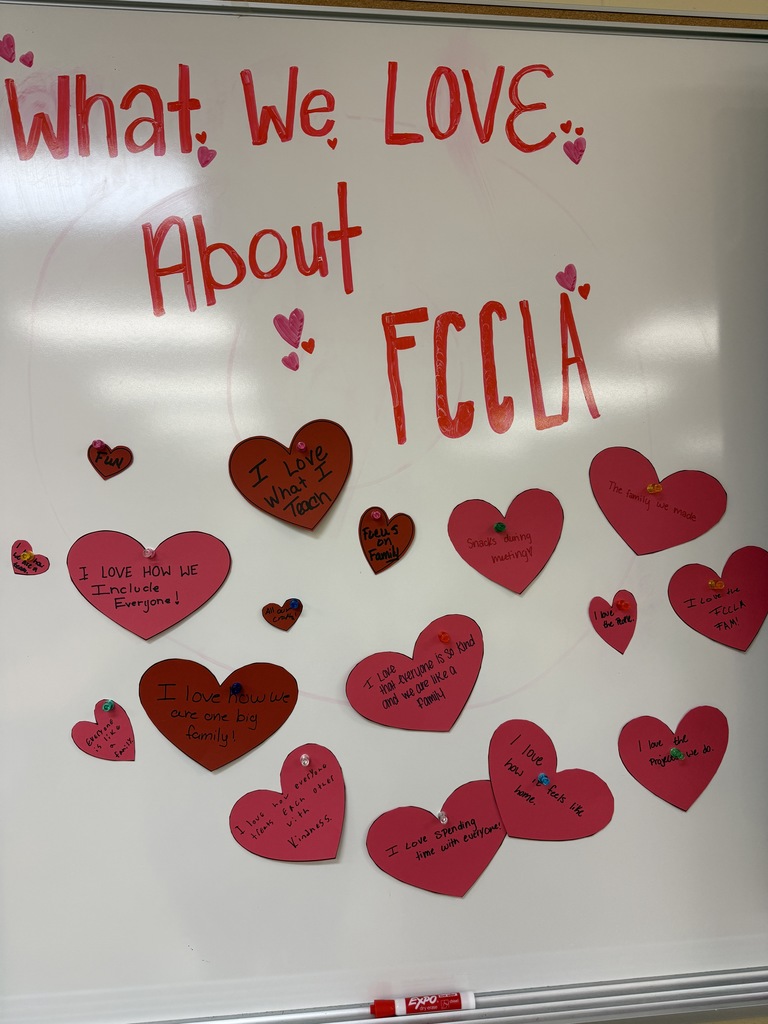 Community High School FCCLA Students Celebrate FCCLA Week Along with Valentine's Day