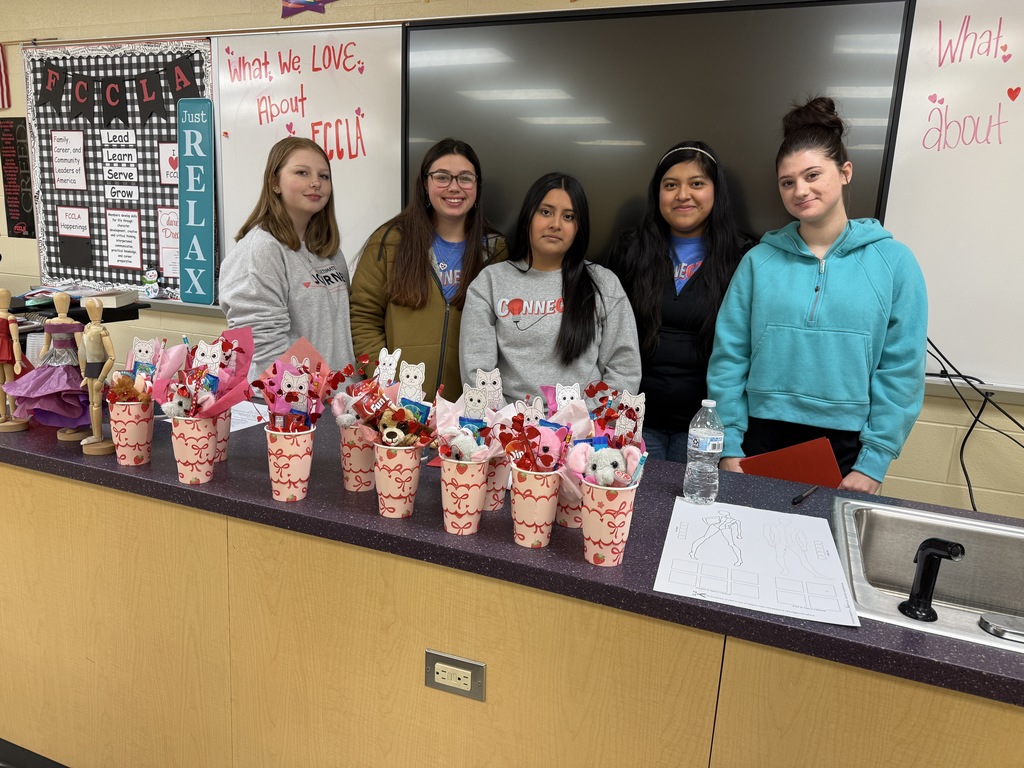 Community High School FCCLA Students Celebrate FCCLA Week Along with Valentine's Day