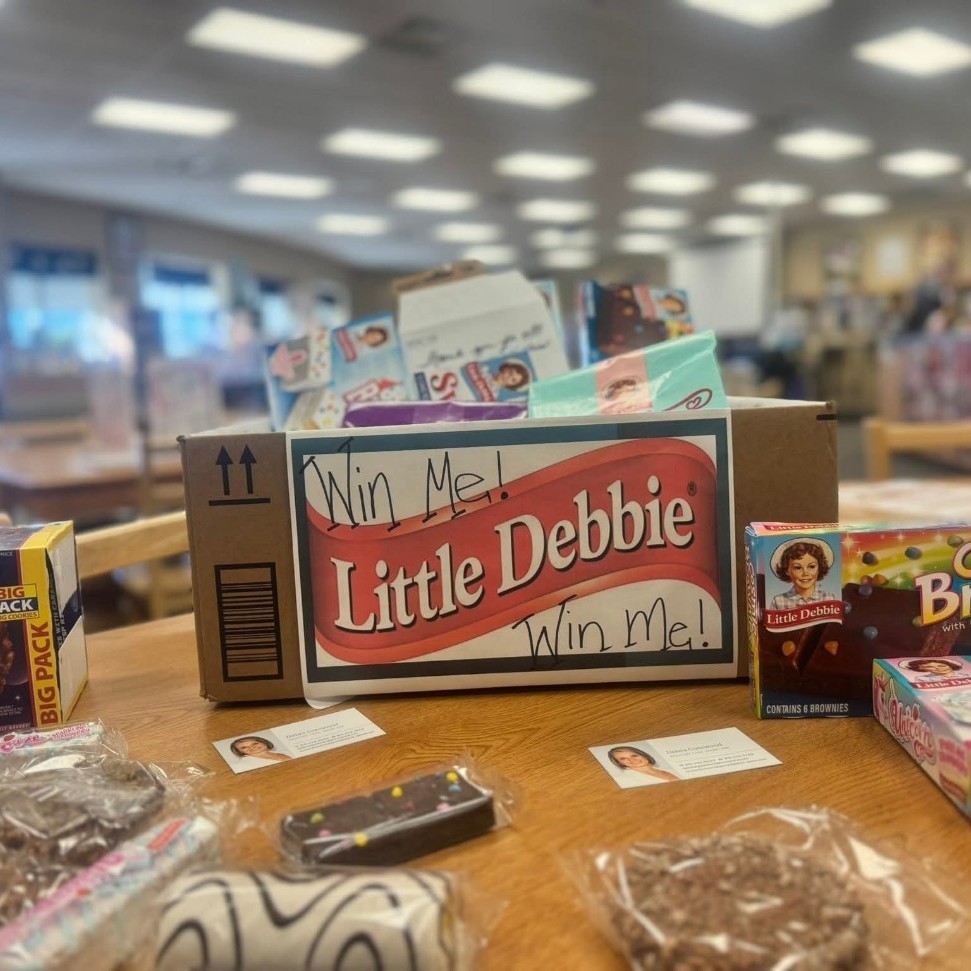 table full of Little Debbie Snack Cakes
