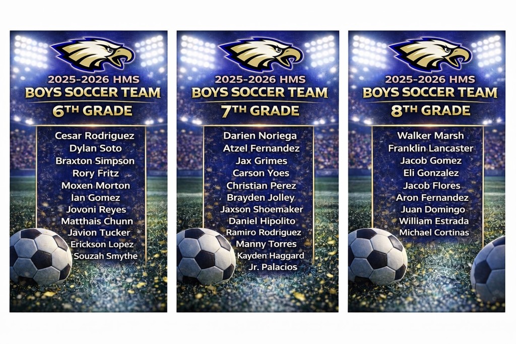 2025-2026 HMS Boys Soccer Team 