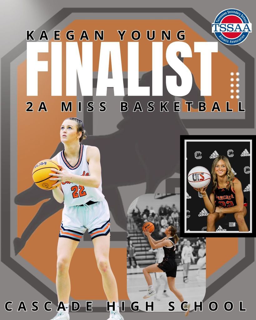 Cascade High School Student Kaegan Young is selected as  a 2A Miss Basketball Finalist for 2025-2026 Season.