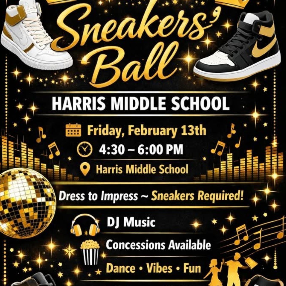 Sneakers' Ball Valentine's Dance on Friday, February 13 from 4:30-6