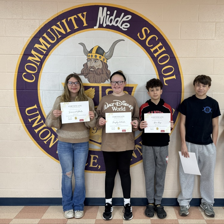 students with certificates