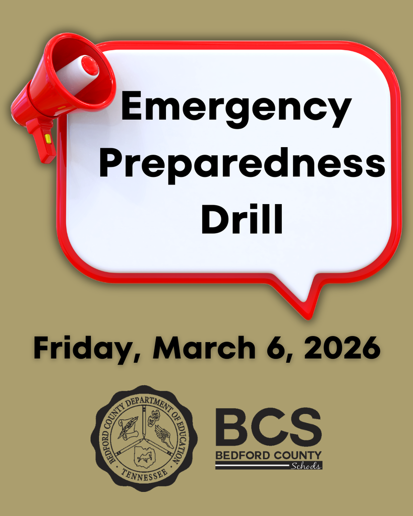 There will be an Emergency Preparedness Drill on Friday, March 6, 2026.