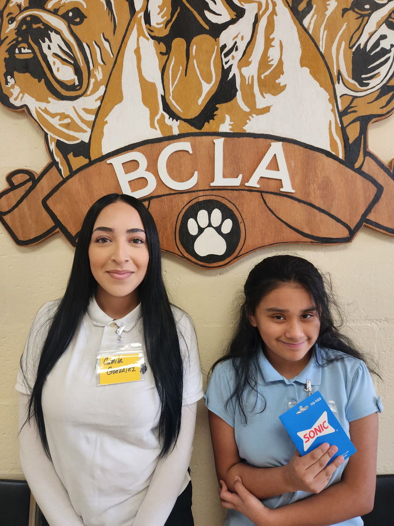 Top Readers for the first semester Ellizabeth Abrajan and Camila Gonzalez