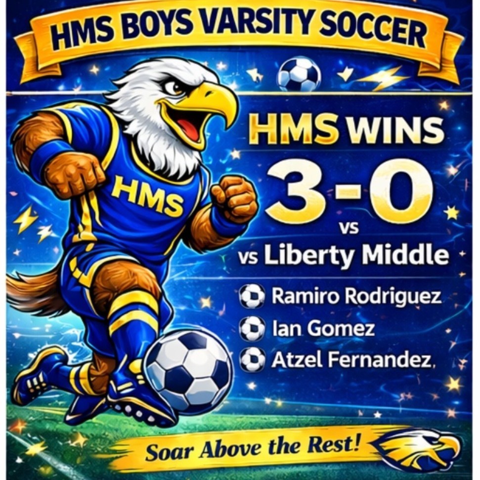HMS Varsity Boys Soccer wins 3-0