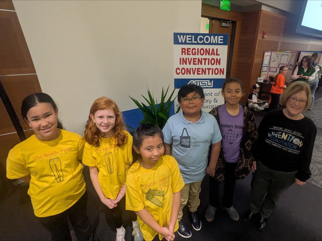 Invention Club students from East Side Elementary School recently showcased their innovative ideas while competing at the Invention Convention at MTSU.