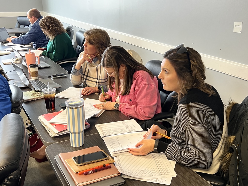 Threat assessment training at the Bedford County Schools Central Office. 